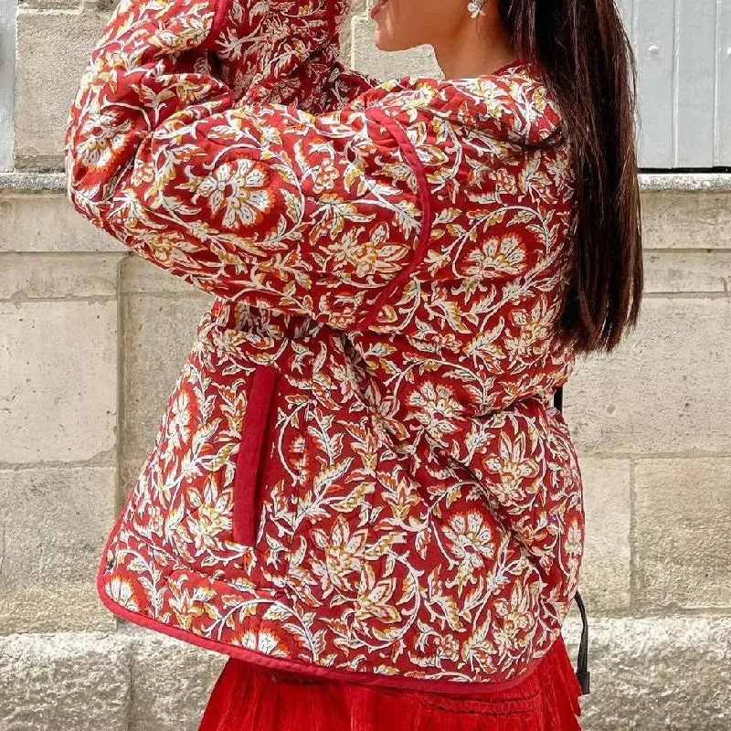 Quilted Paisley Ethnic Jacket