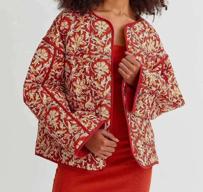 Quilted Paisley Ethnic Jacket