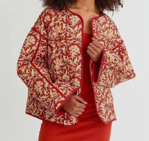 Quilted Paisley Ethnic Jacket