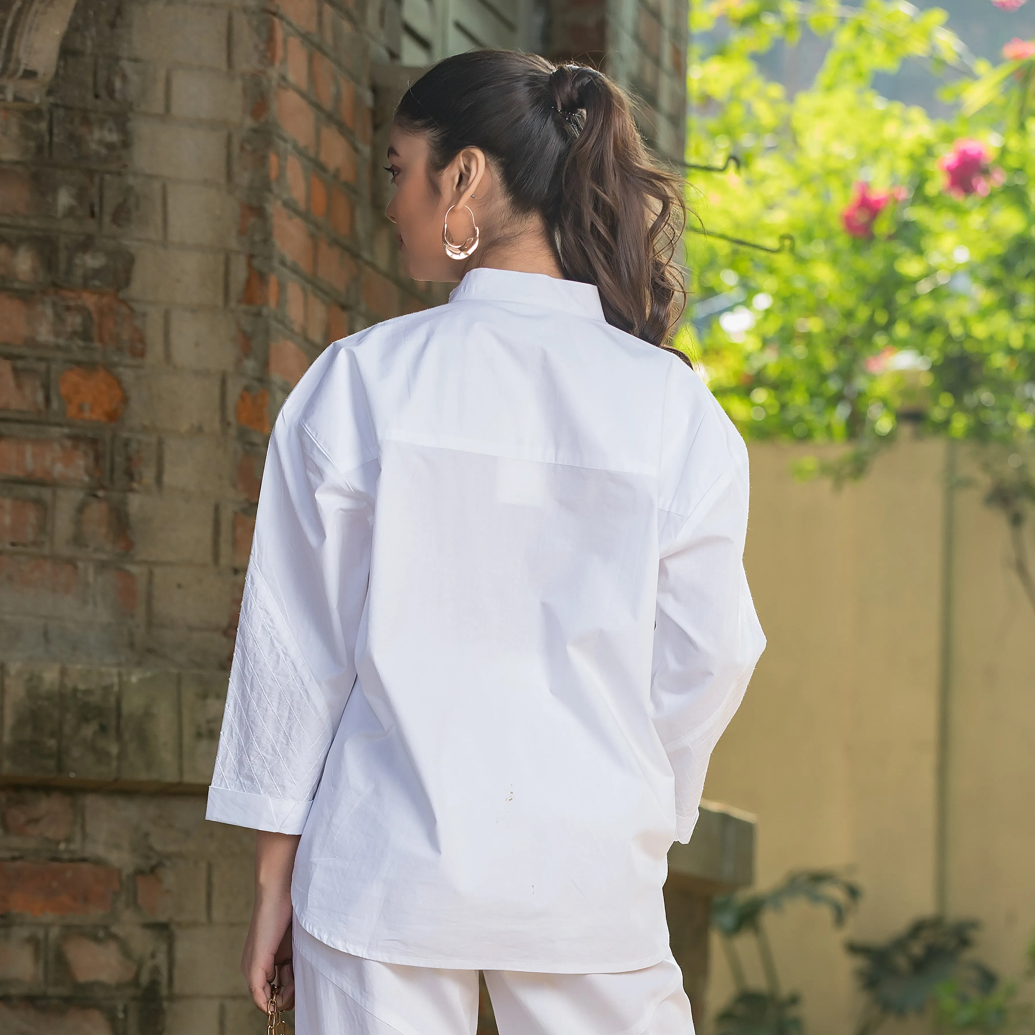 Quilted Style Shirt & Pant Co-Ord Set