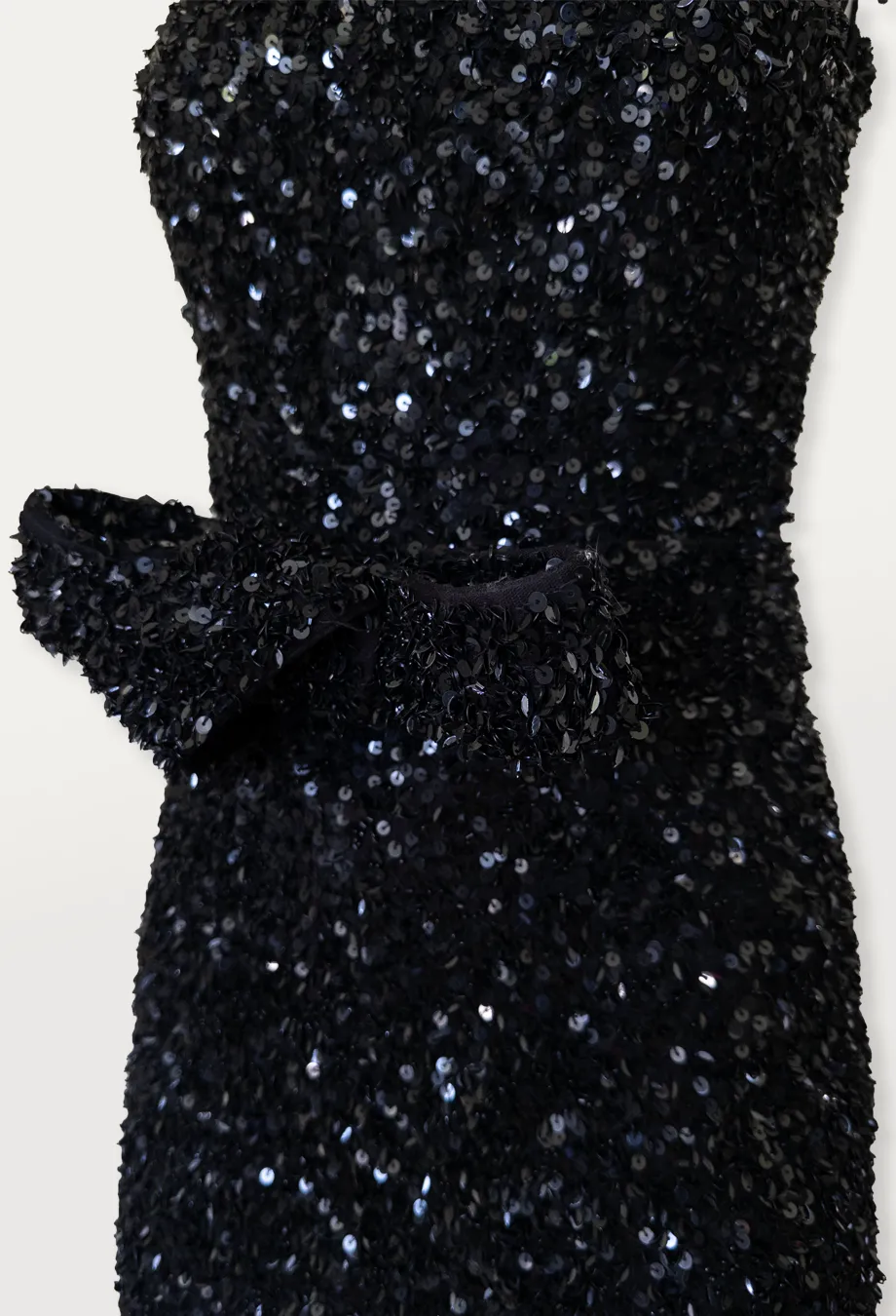Rachel Gilbert Kristie Gown in Gunmetal