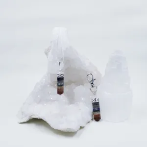 Rainbow 7 Chakras Necklaces and Clip | 2 Piece Set