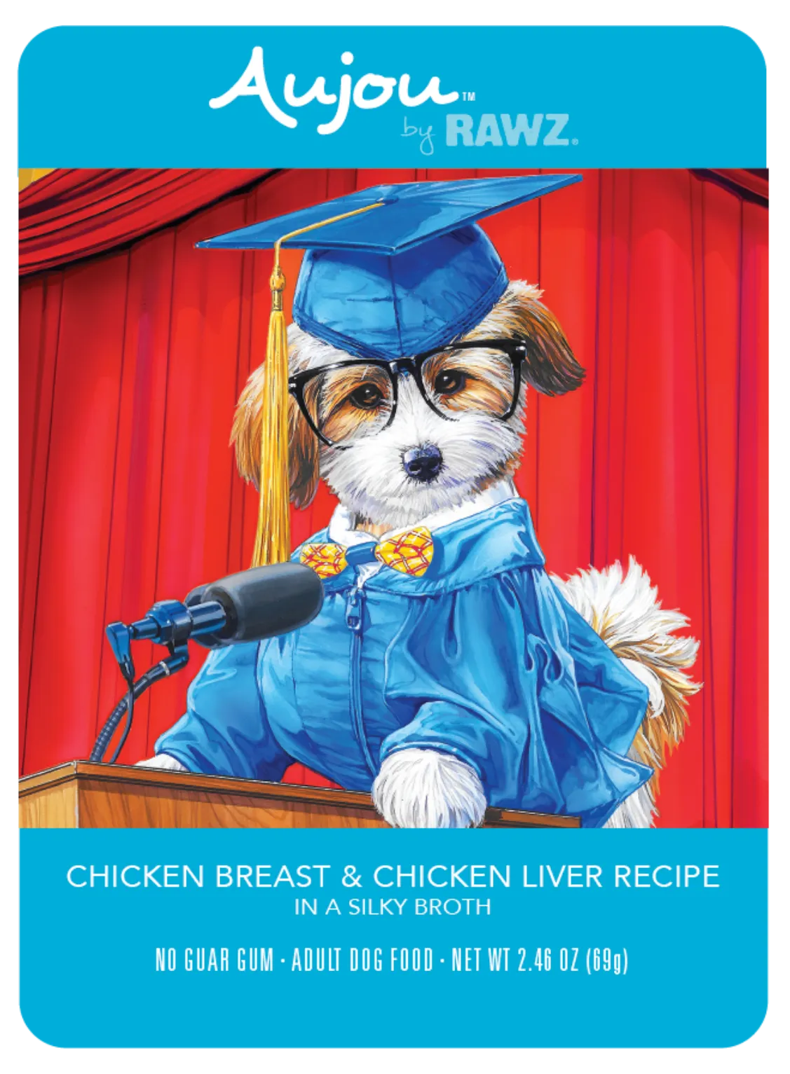 Rawz Aujou Chicken Breast & Chicken Liver Pouch Dog Food