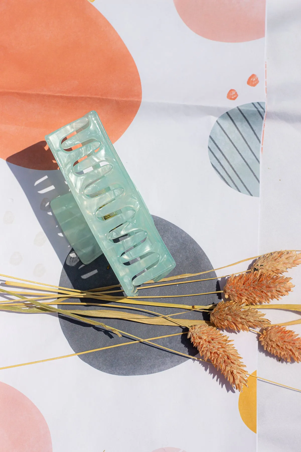 Rectangle Cut Out Classic Claw Hair Clip