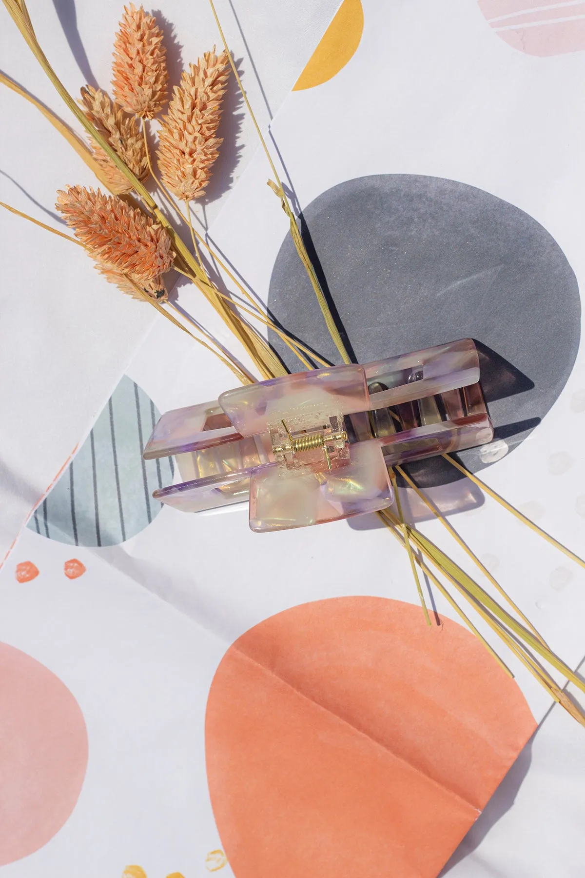 Rectangle Cut Out Classic Claw Hair Clip