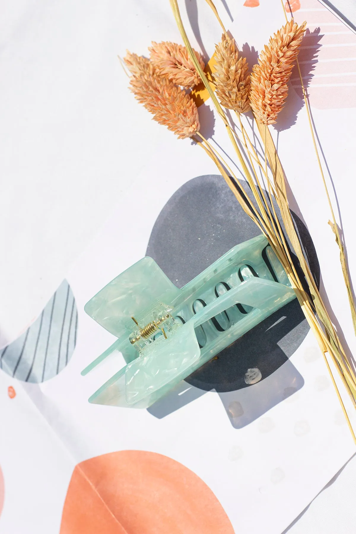 Rectangle Cut Out Classic Claw Hair Clip