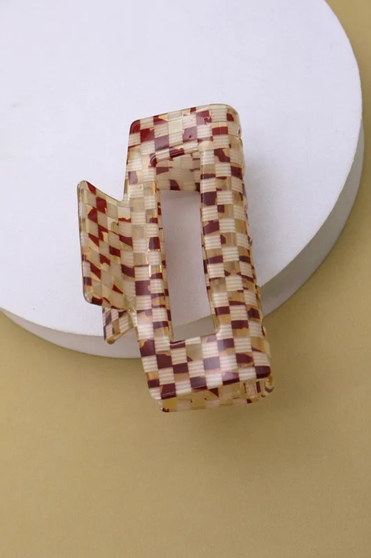 Rectangle Hair Claw Clip