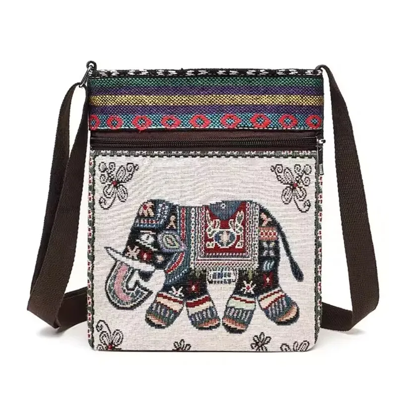 Retro Ethnic Style Small Canvas Bag