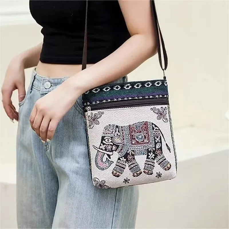 Retro Ethnic Style Small Canvas Bag