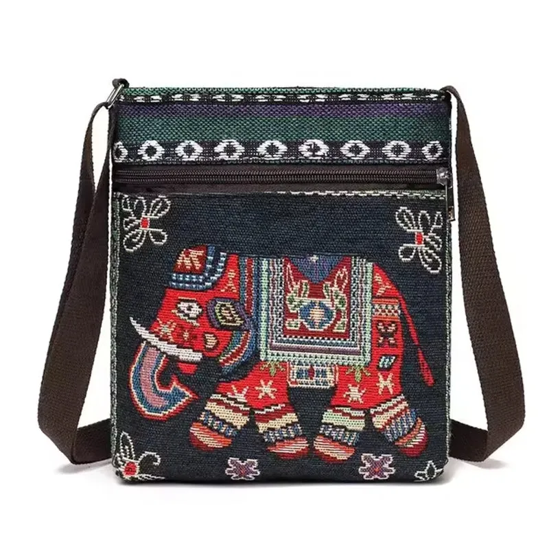 Retro Ethnic Style Small Canvas Bag