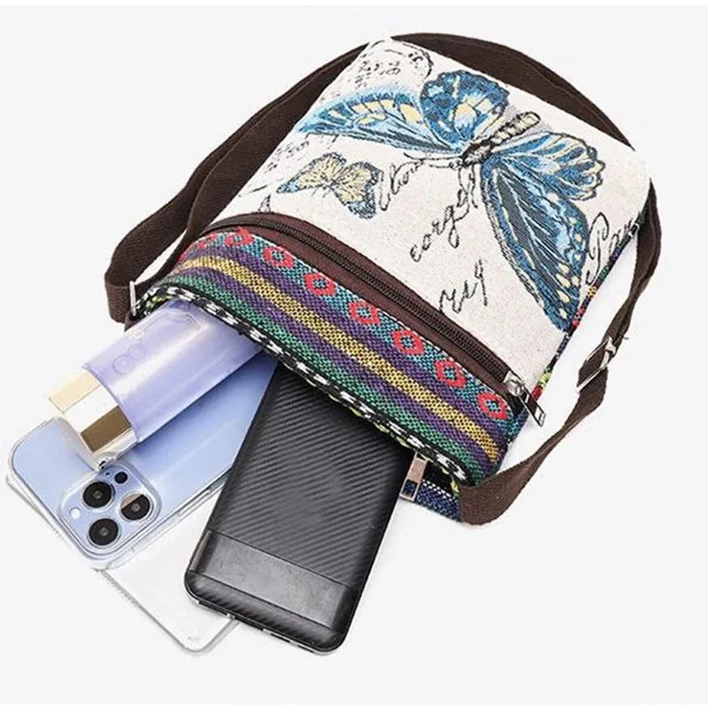 Retro Ethnic Style Small Canvas Bag
