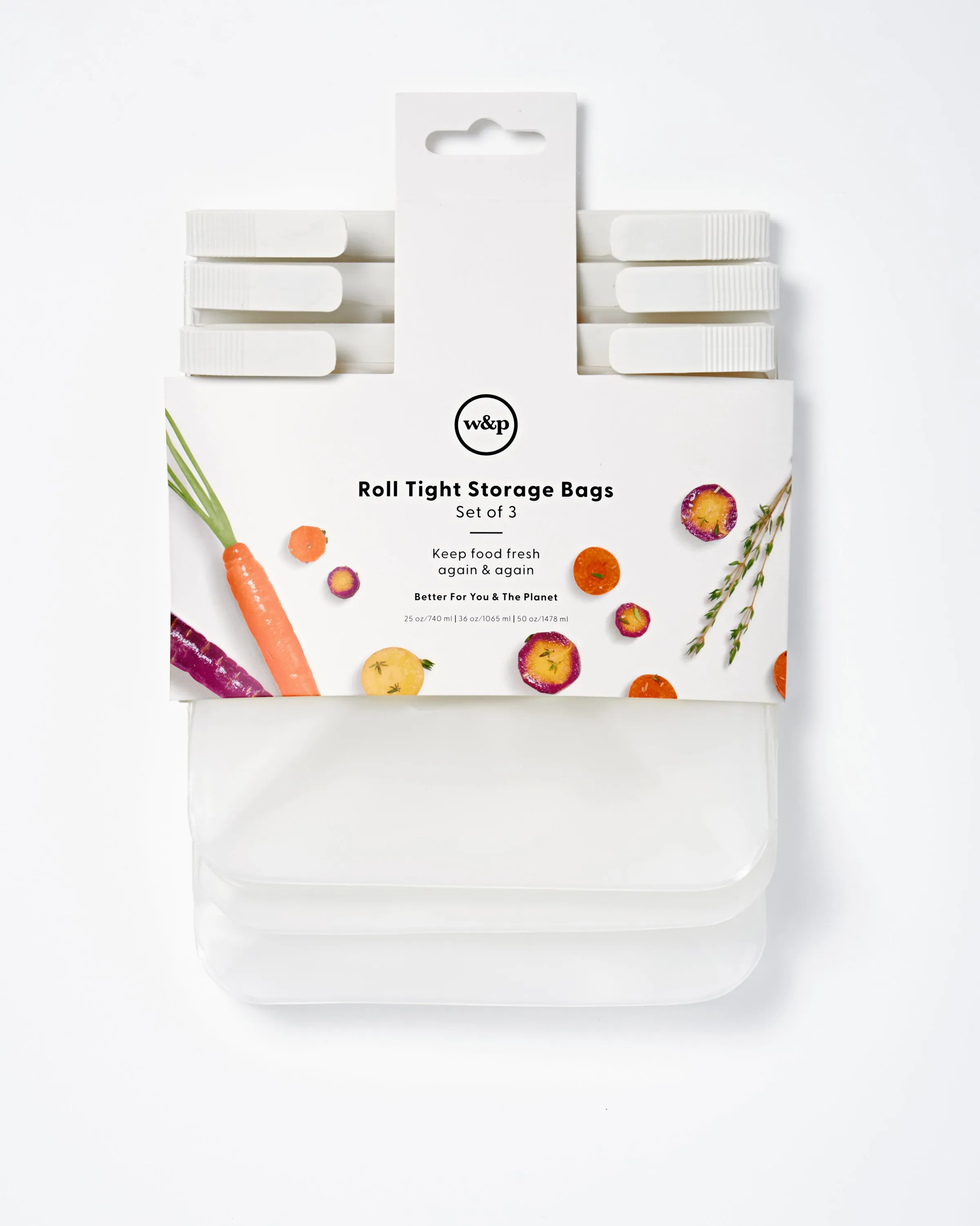 Roll Tight Freezer Storage Bag Set