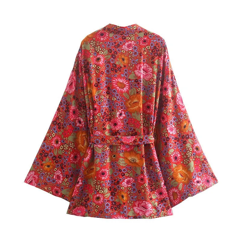 ROMANY Boho Short Robe Kimono - New