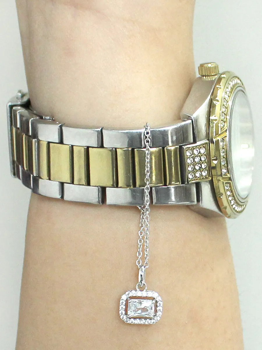 Rose Gold Diamond Watch Charm