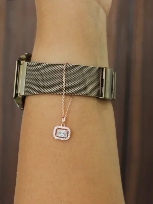 Rose Gold Diamond Watch Charm