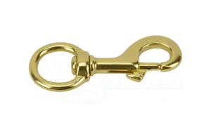 Round Eye Swivel Gold Snap 28mm