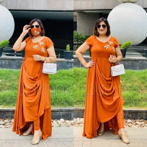 Rust Drape Suit