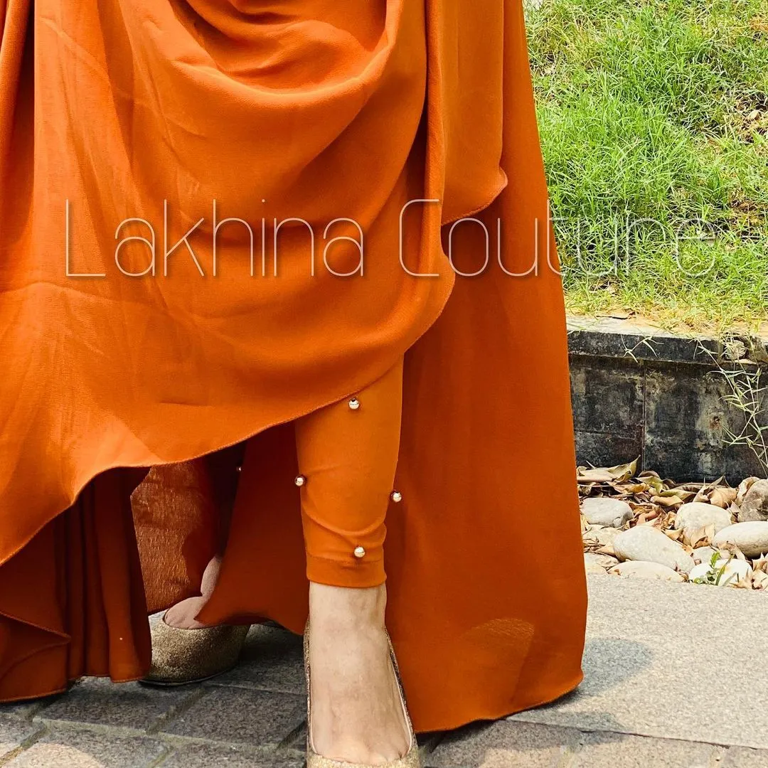 Rust Drape Suit