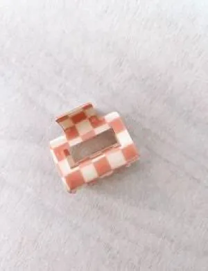 Saya Clip Check Pink