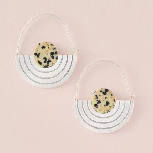 Scout Curated Wears Stone Orbit Earring - Dalmatian Jasper
