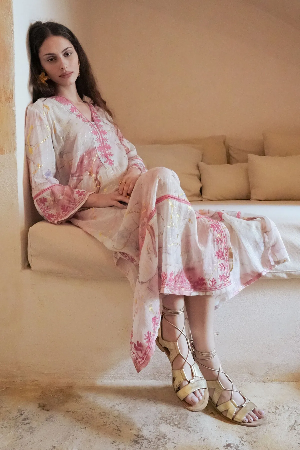 Selene Maxi Tunic Pink