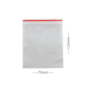 Self Seal Bags 75mm x 125mm (1000 Per Carton)