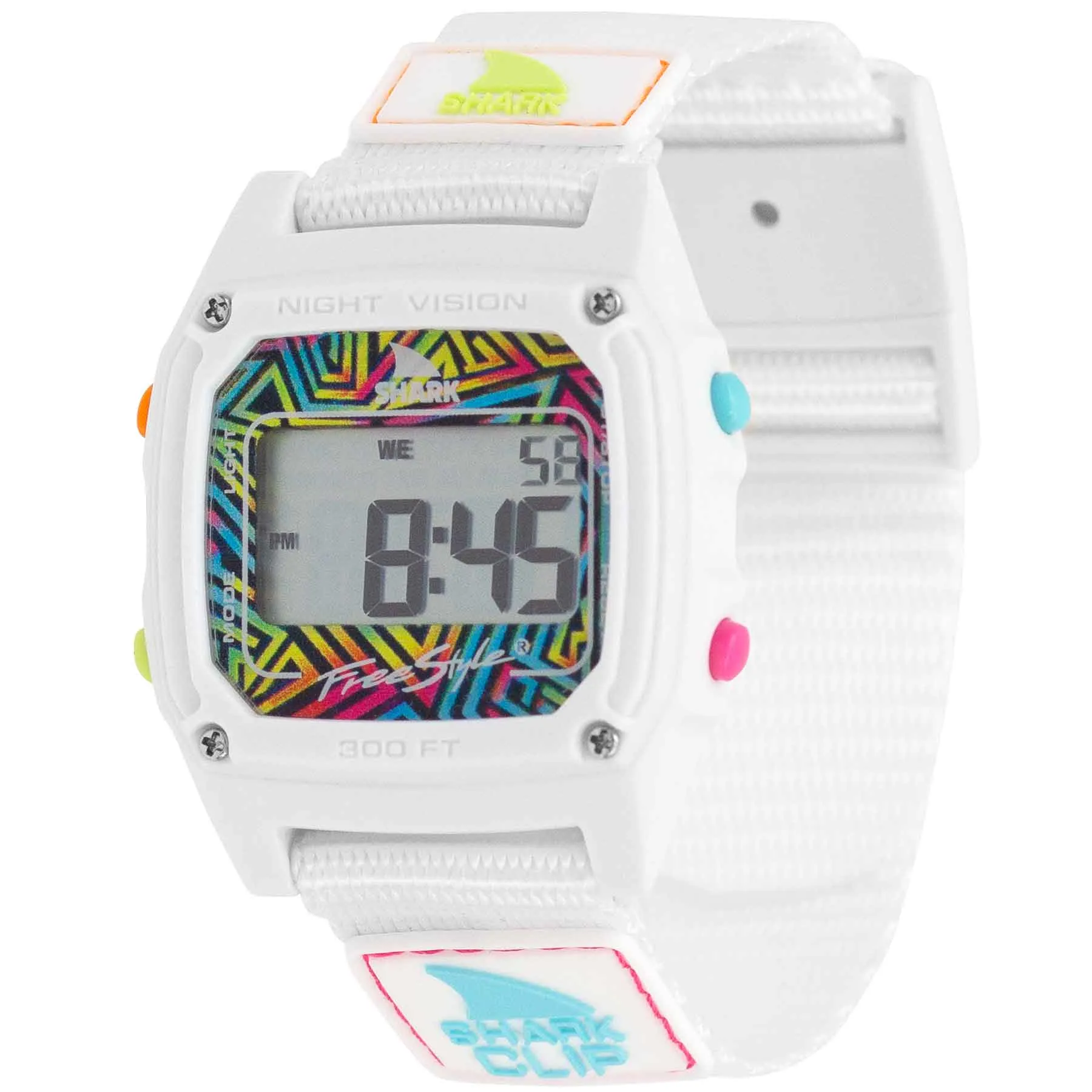 Shark Classic - Strap Kit - Clip - White Neon