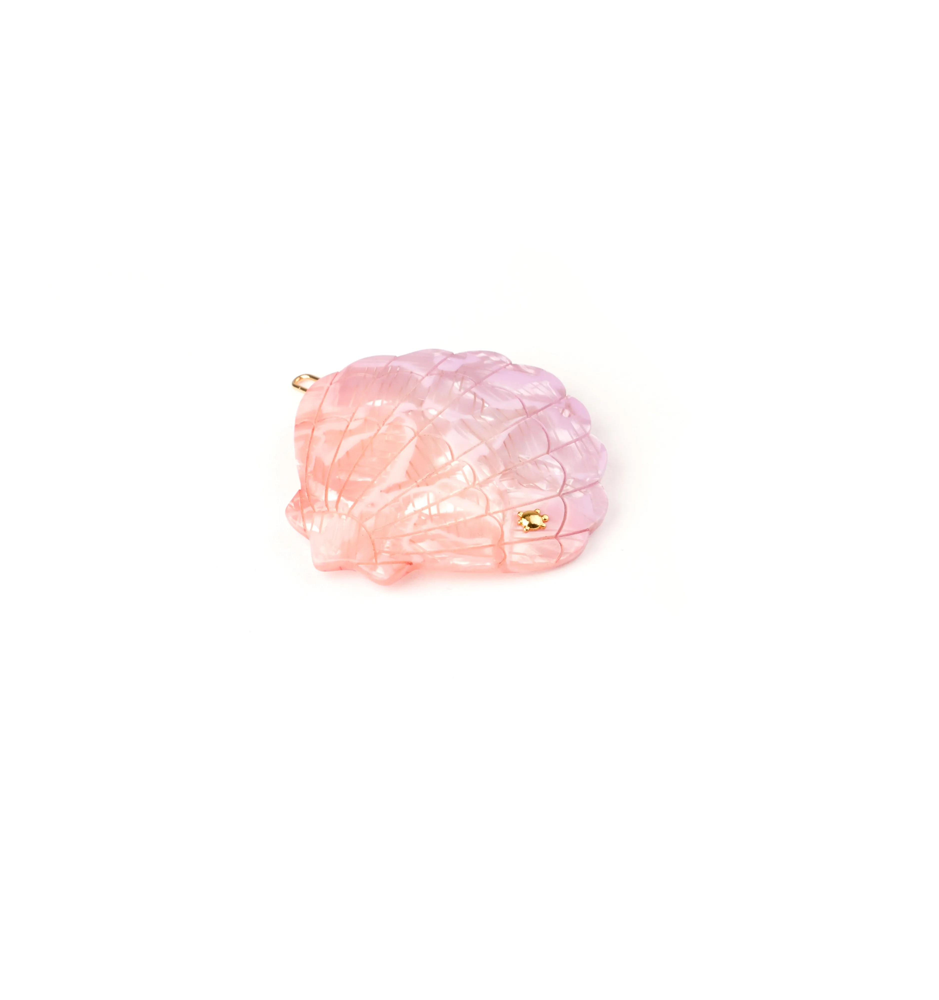 Shell Handmade Hair Clip pastel Rose