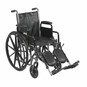 Silver Sport 2 Wheelchair, Detachable Desk Arms, Elevating Leg Rests, 18" Seat - 1 Each