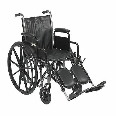 Silver Sport 2 Wheelchair, Detachable Desk Arms, Elevating Leg Rests, 18" Seat - 1 Each