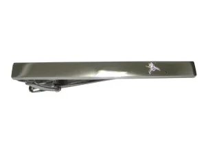 Silver Toned Etched Sleek Fly Bug Insect Tie Clip