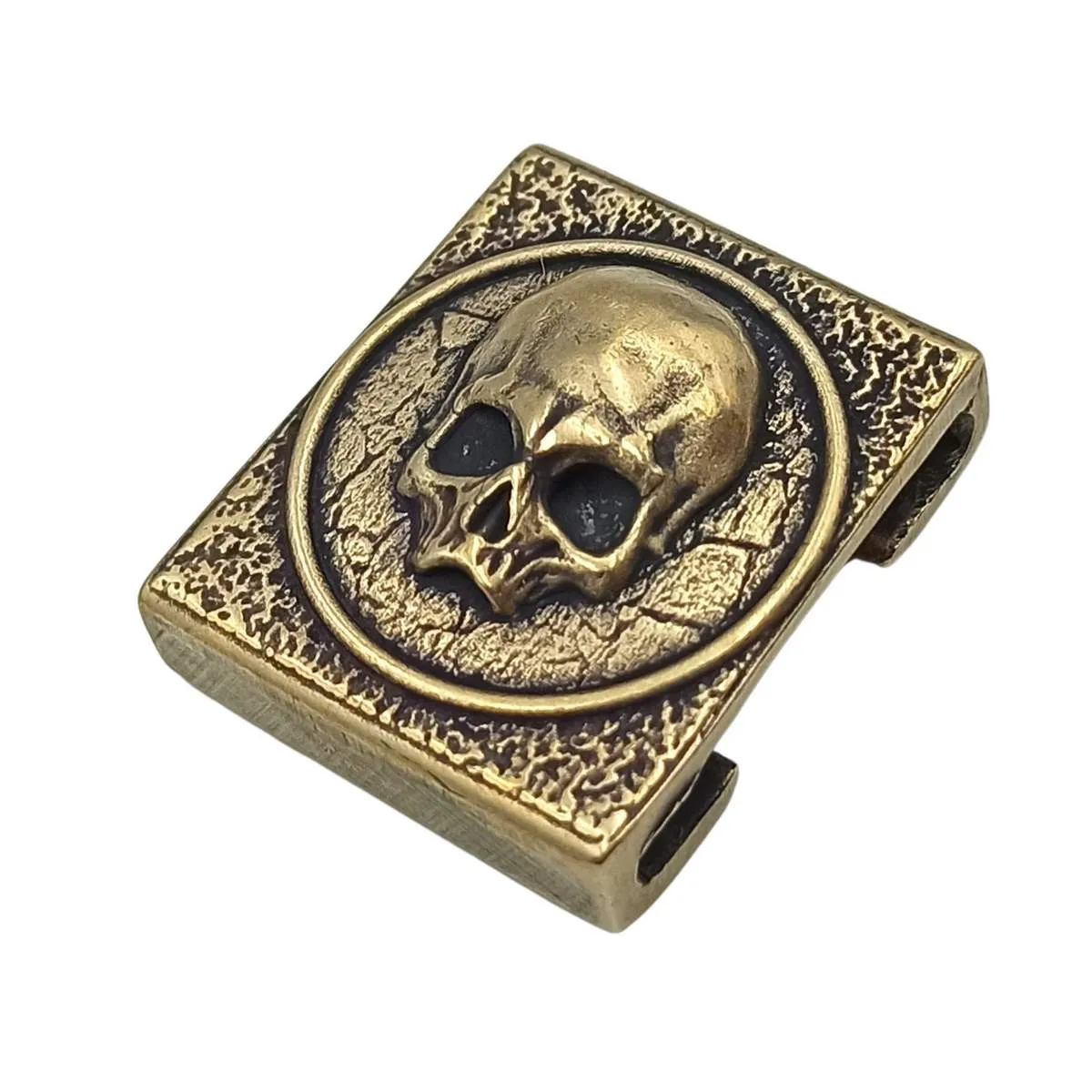 Skull bronze Molle clip