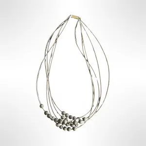 SL- Grey Corded Necklace