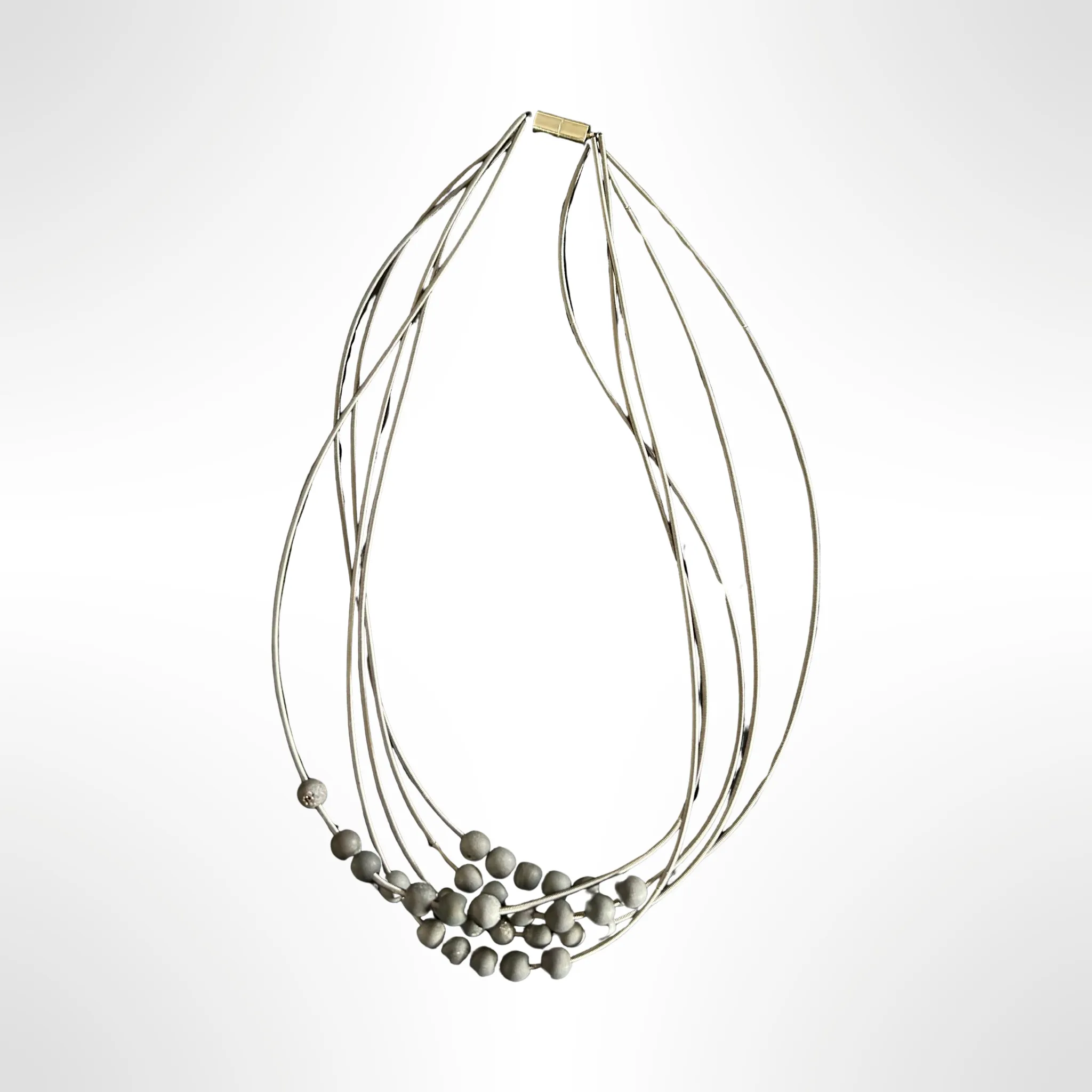 SL- Grey Corded Necklace