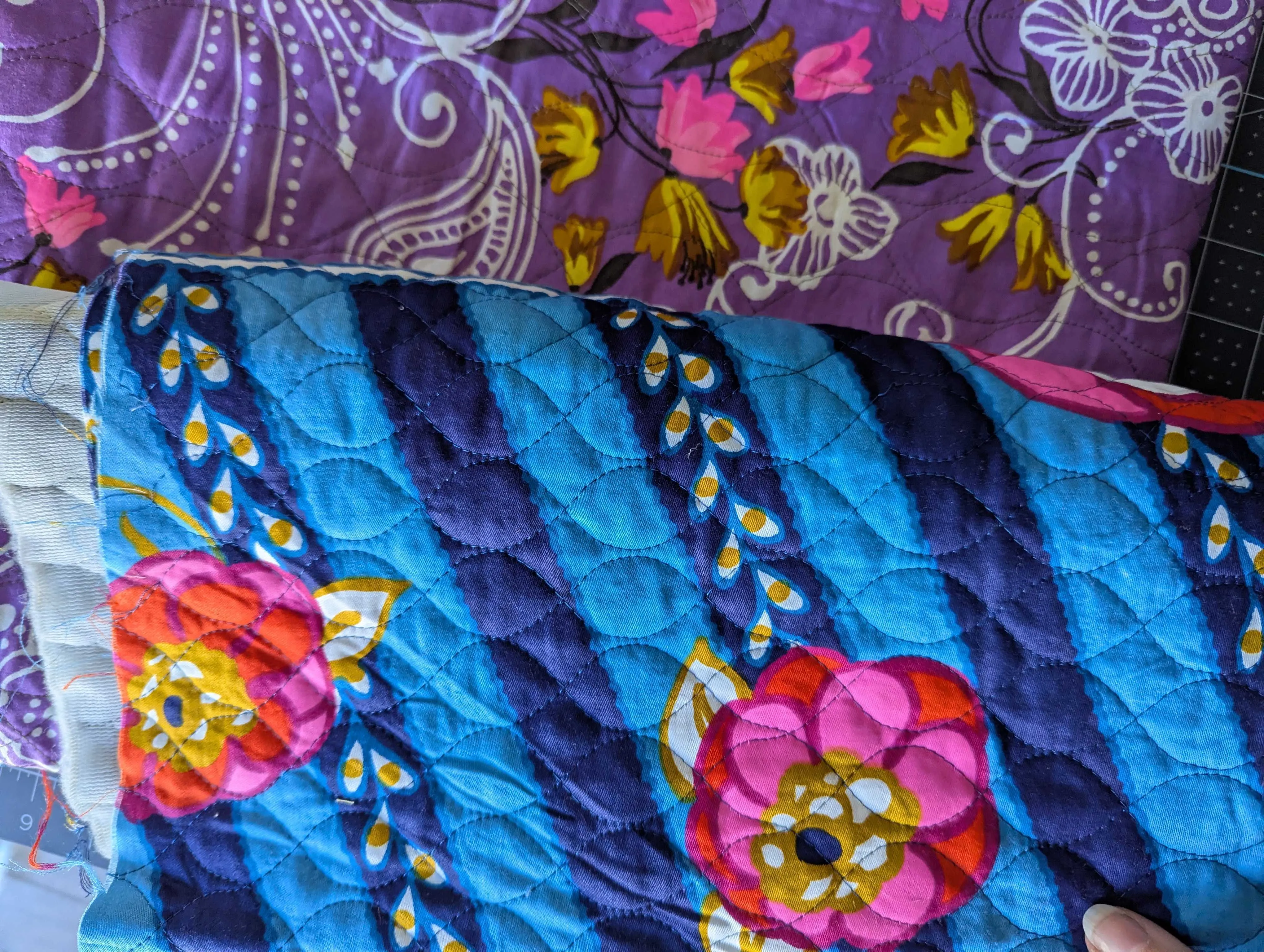 Small Quilted Fabric Remnants