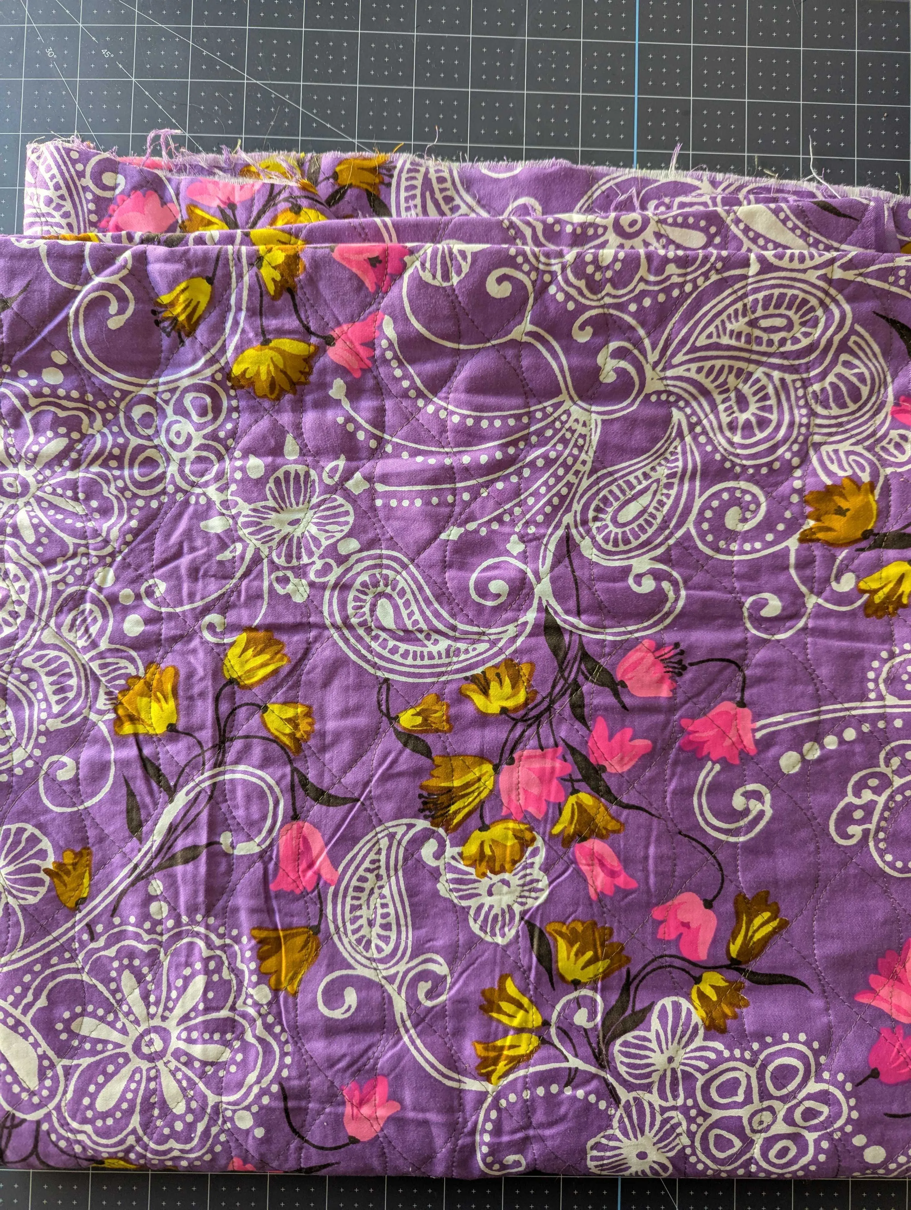 Small Quilted Fabric Remnants