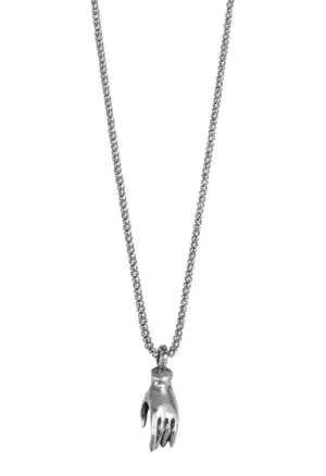 Small Sterling Compassion Hand On Chain