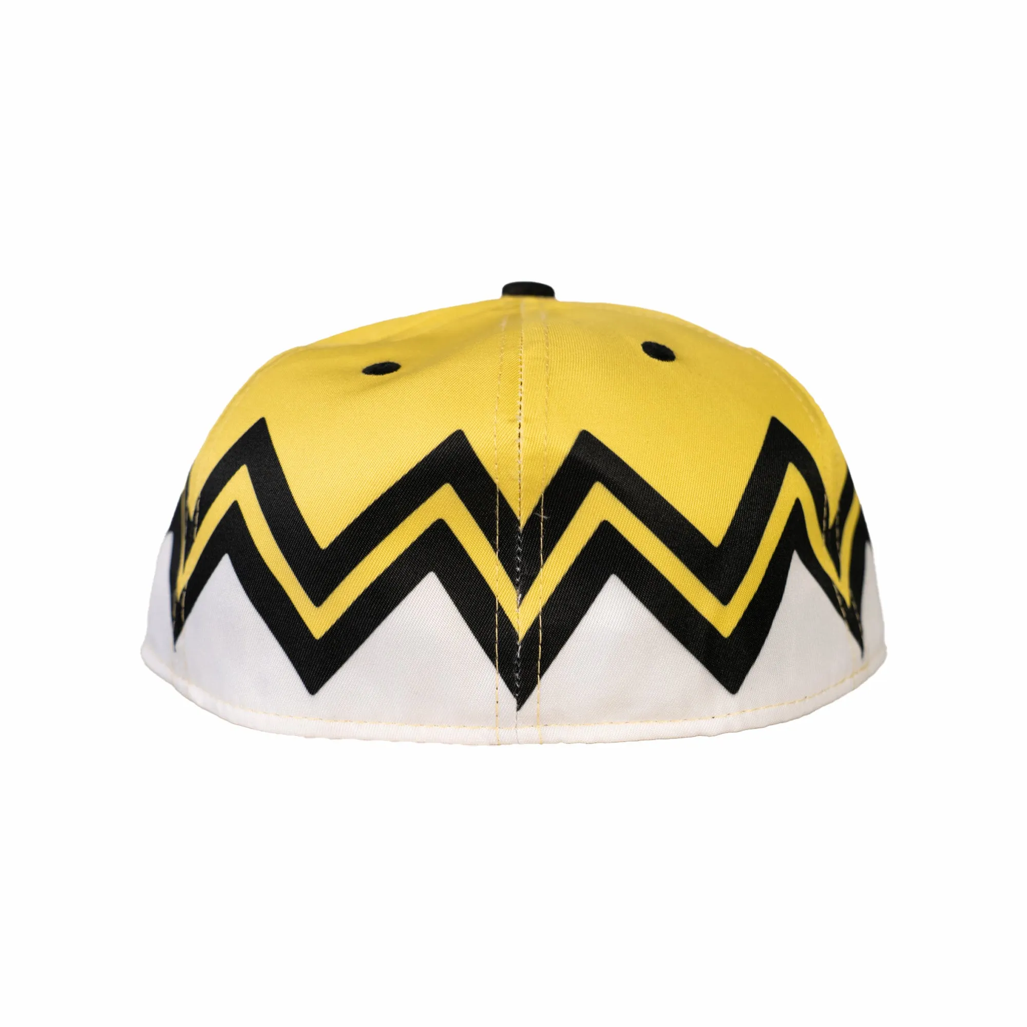 SNOOPY ZIGZAG FITTED HAT YELLOW/WHITE