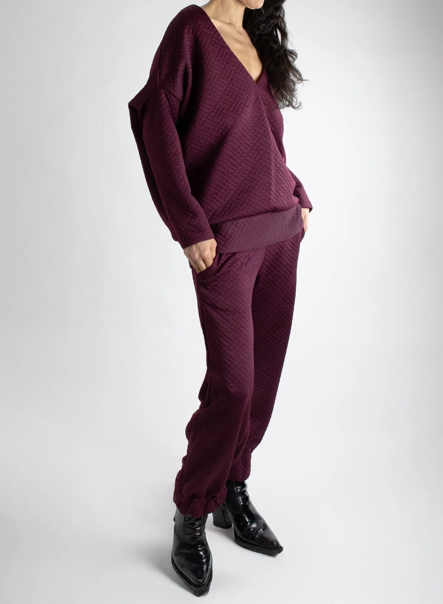 Sombra Pant - Burgundy