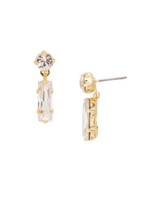 Sorrelli Bindi Studded Dangle Earrings - Bright Gold Crystal