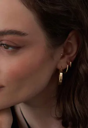 Soul Chunky Gold-filled Tube Hoops