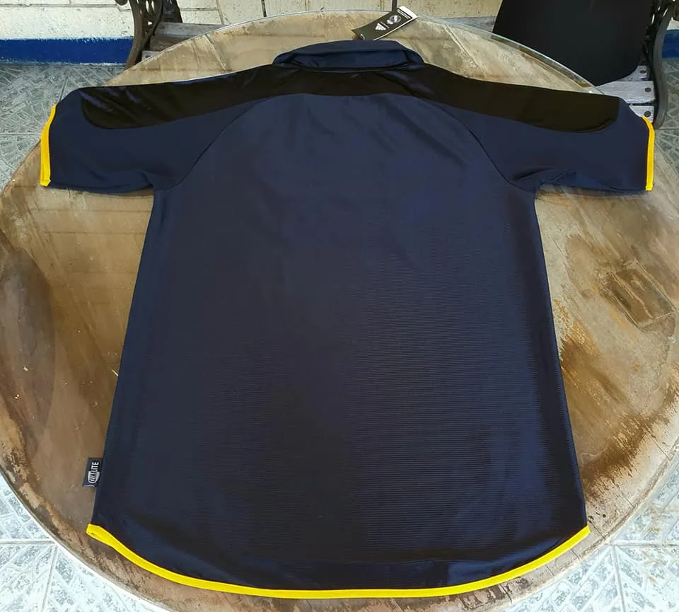 SPANISH LA LIGA REAL MADRID 1999 -2001 UEFA CHAMPIONS LEAGUE AWAY JERSEY ADIDAS SHIRT CAMISETA  LARGE  CODE # 627114  SOLD OUT!!