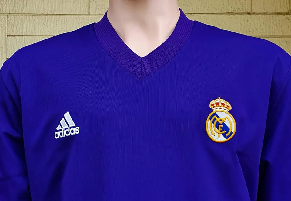 SPANISH LA LIGA REAL MADRID 2002 3RD KIT REVERSIBLE LUIS FIGO 10 JERSEY CENTENNIAL ADIDAS SHIRT CAMISETA  L  SOLD OUT !