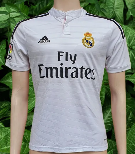 SPANISH LA LIGA REAL MADRID 2014-2015 UEFA SUPER CUP & FIFA CLUB WORLD CUP CHAMPION RONALDO 7 JERSEY ADIDAS SHIRT CAMISETA 13-14 YRS # F49664   SOLD !!