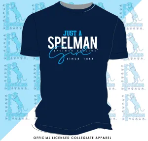SPELMAN | JUST A GIRL Navy Unisex Tees (**)