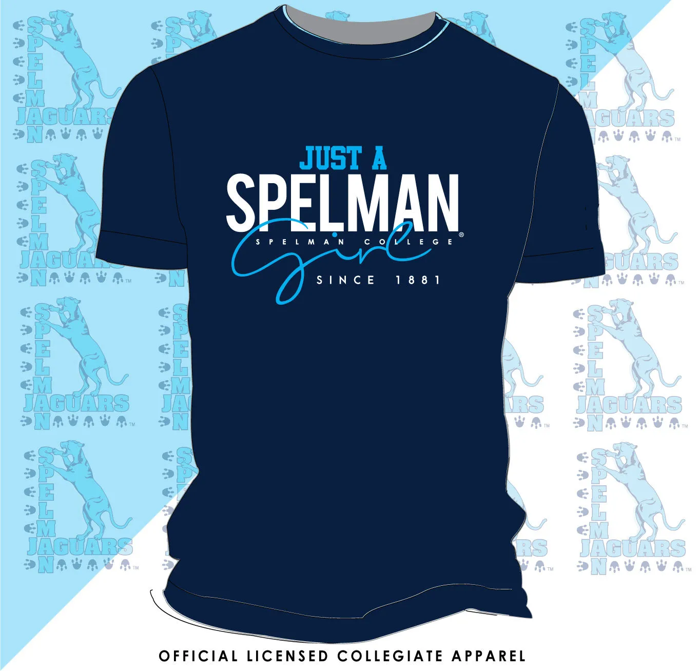 SPELMAN | JUST A GIRL Navy Unisex Tees (**)