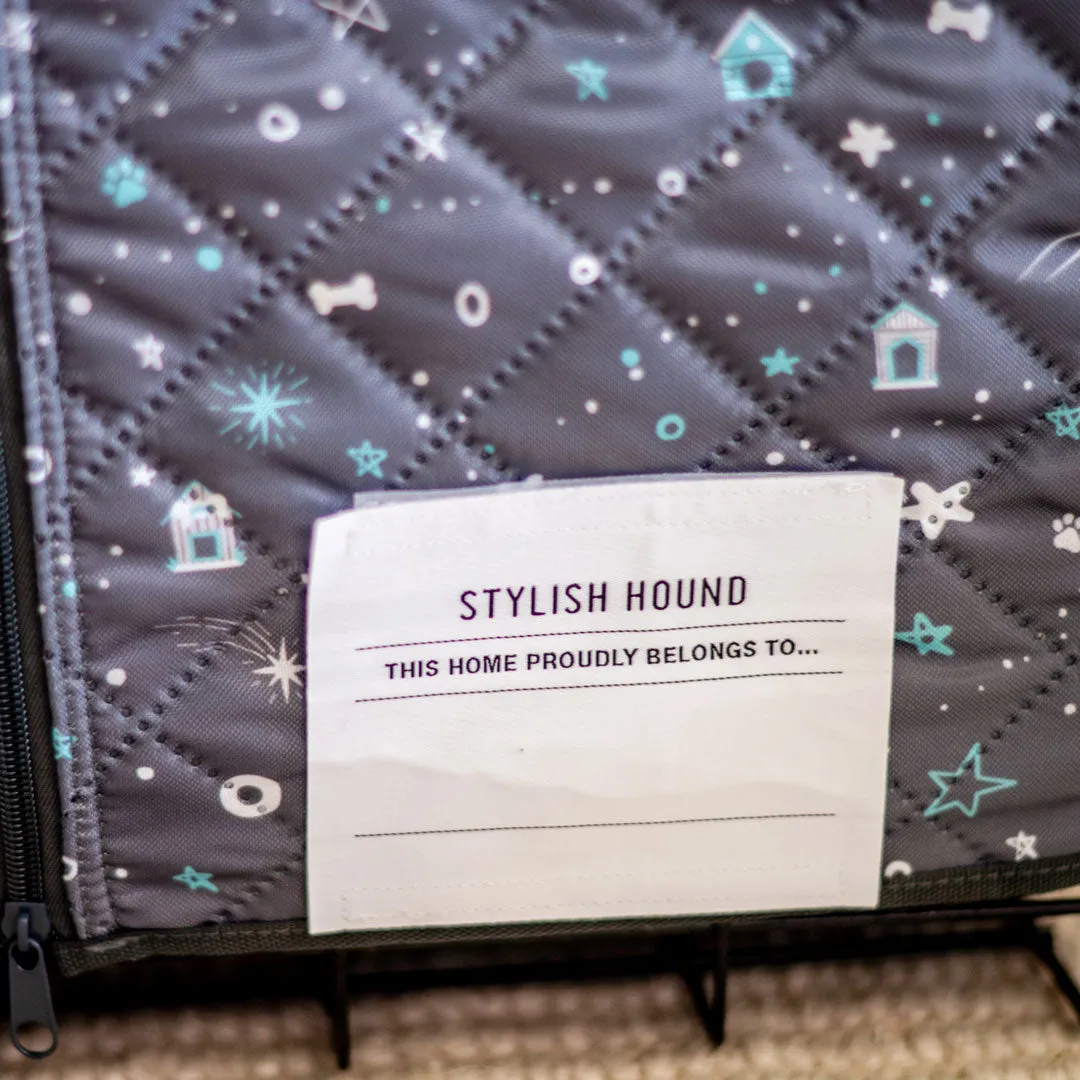 Starry Night Quilted Crate Cover