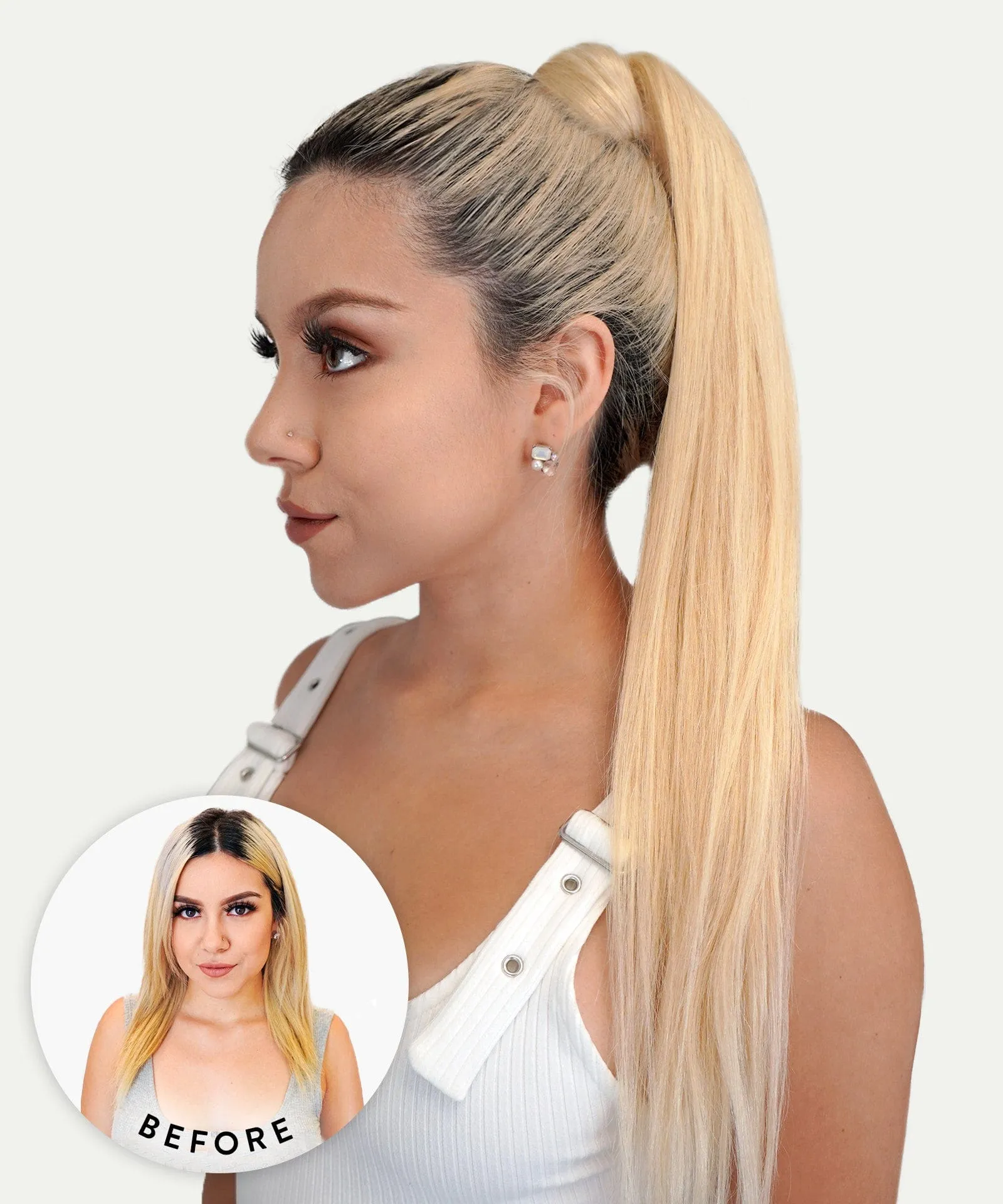 Straight Clip-In Ponytail Extensions