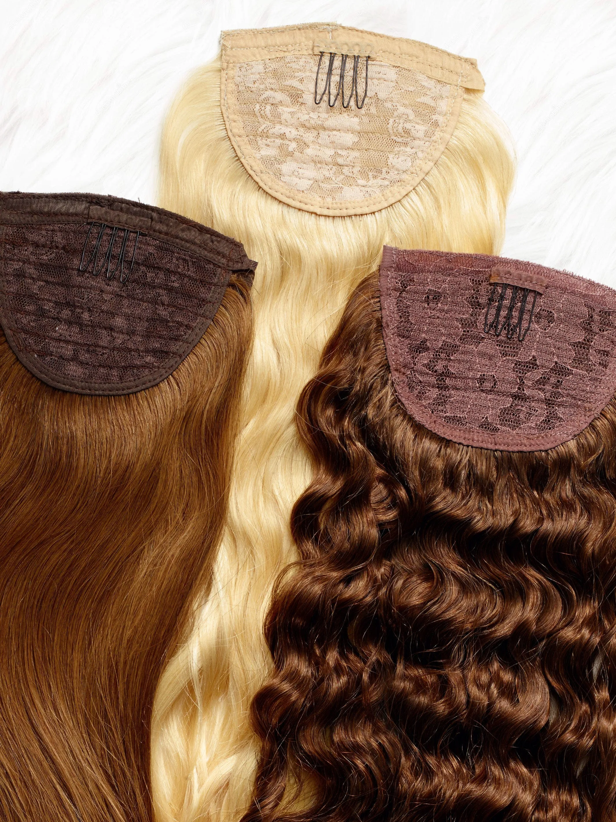 Straight Clip-In Ponytail Extensions