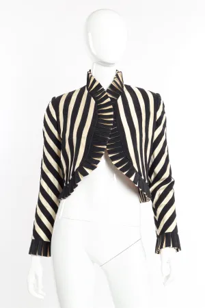 Striped Bolero Jacket